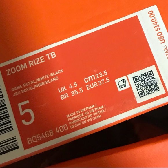 Nike Zoom Rize TB Game Royal Basketball Sneakers - Picture 10 of 11